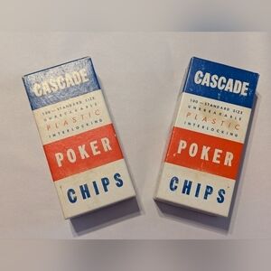 Poker chips vintage 2 boxes
